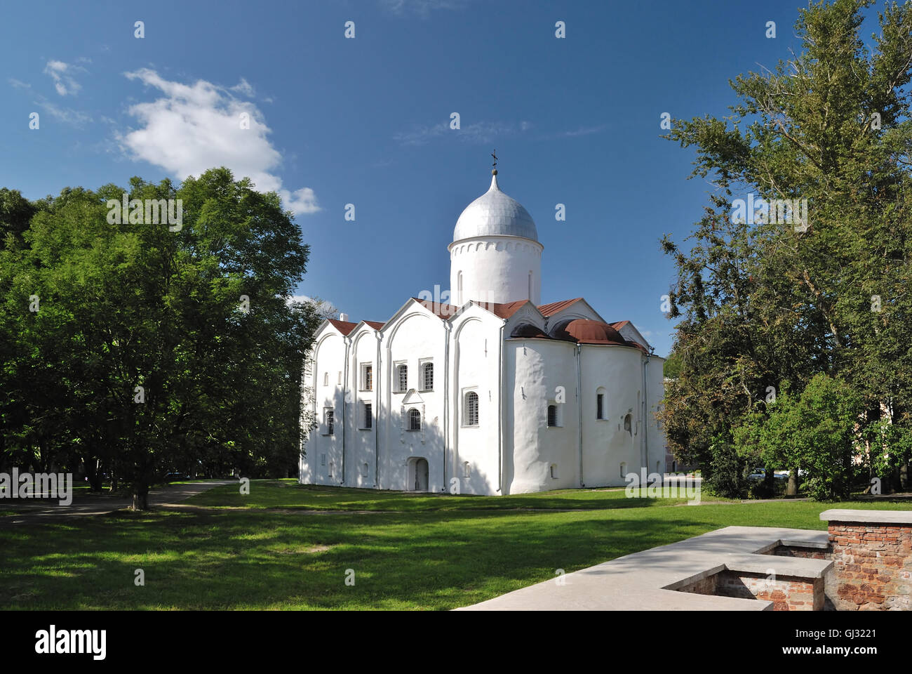 Veliky Novgorod. St.John's Church, 1127-1130 Stock Photo