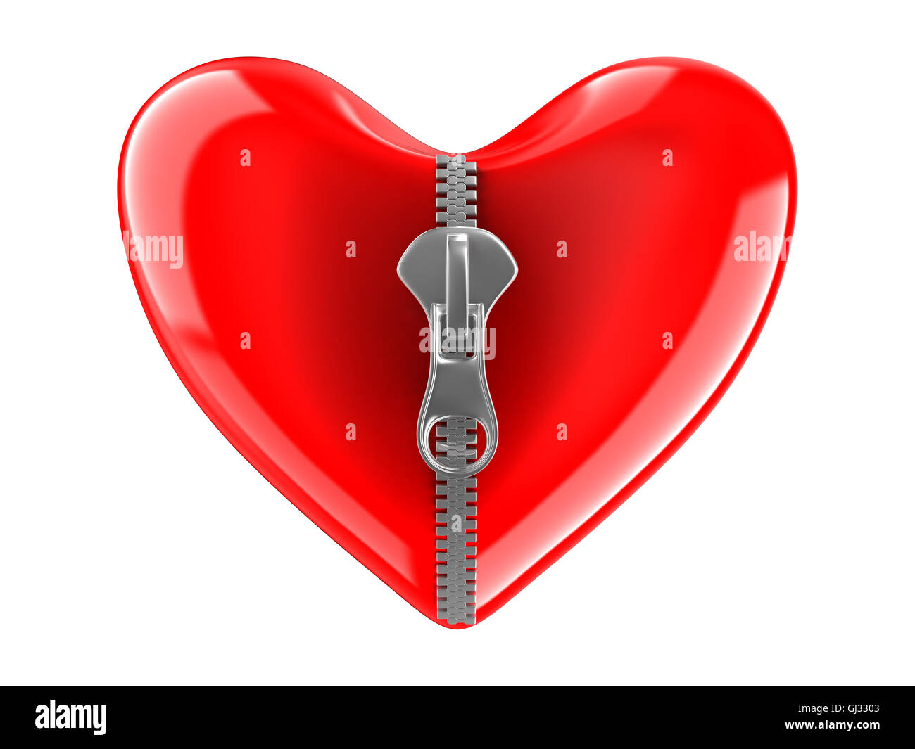 画用紙に描く‼️　HEART。 Zip zipper heart love heart Cut Out Stock Images & Pictures