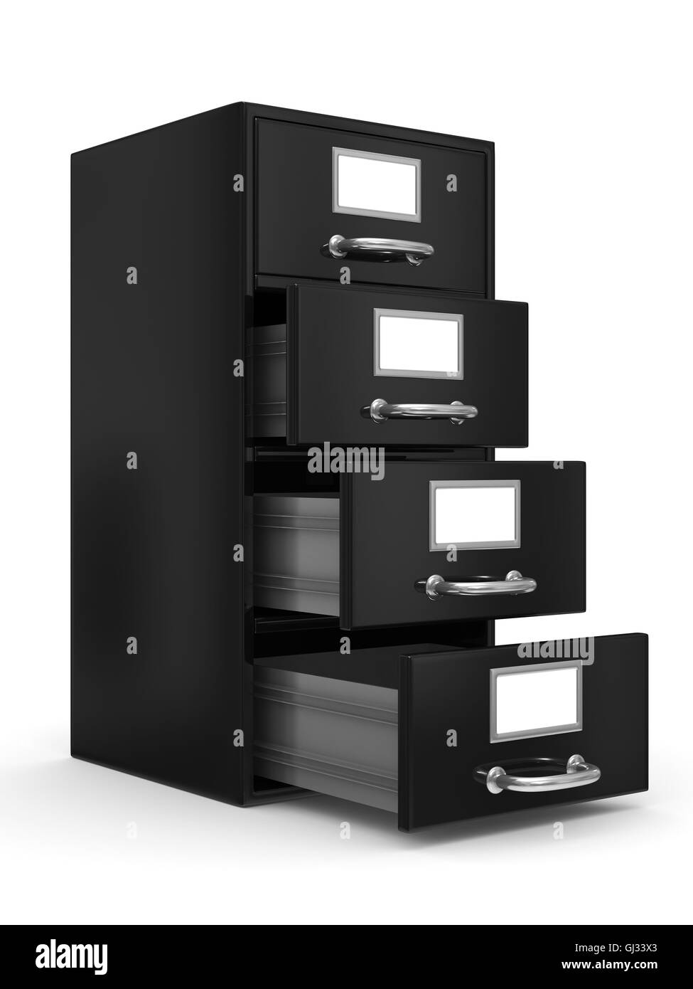 Filing on white. Isolated 3D image Stock Photo Alamy