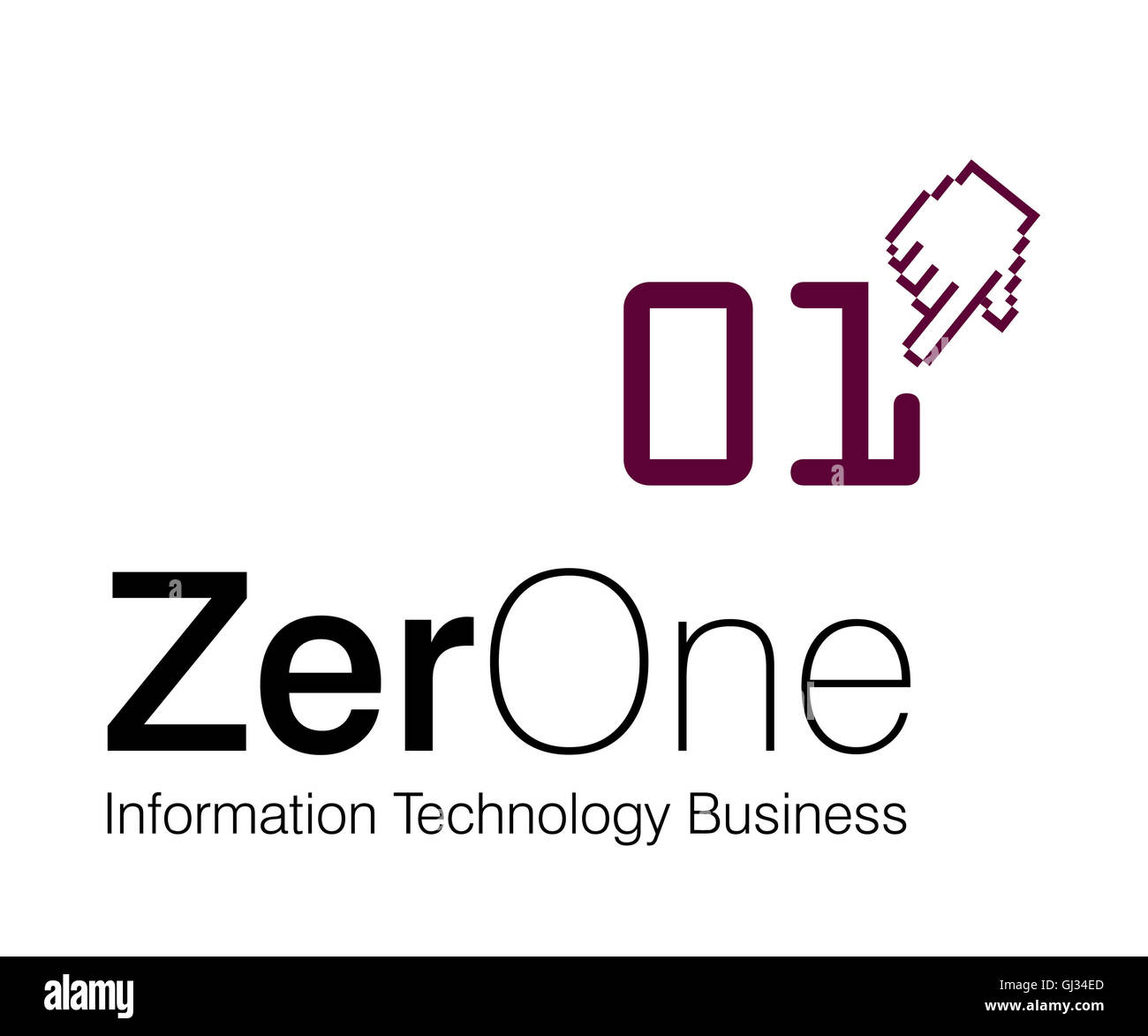 Logo Design for information technology Company Stock Photo Alamy