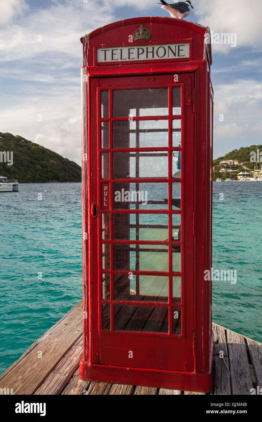 pay telephone booth Stock Photo