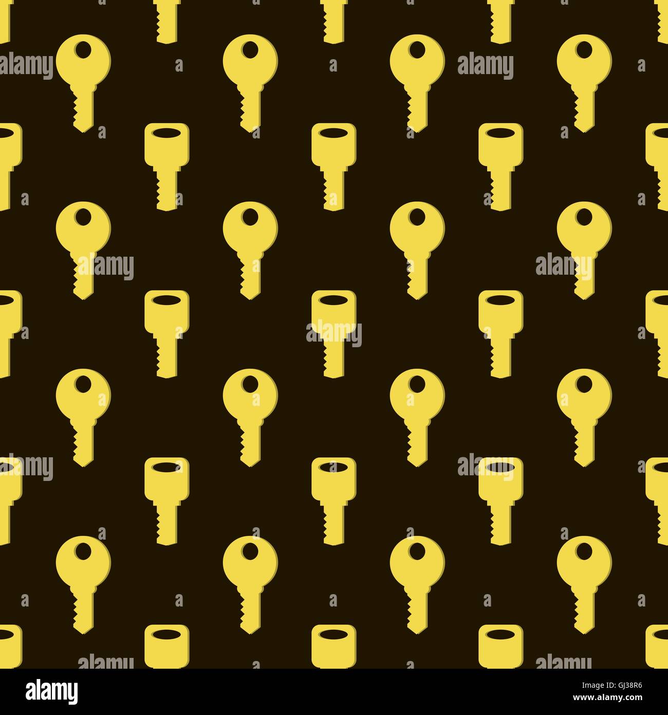 Seamless Gold Key Pattern Stock Vector Image & Art - Alamy