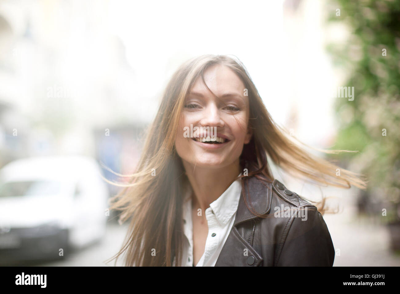 Carefree woman hi-res stock photography and images - Alamy
