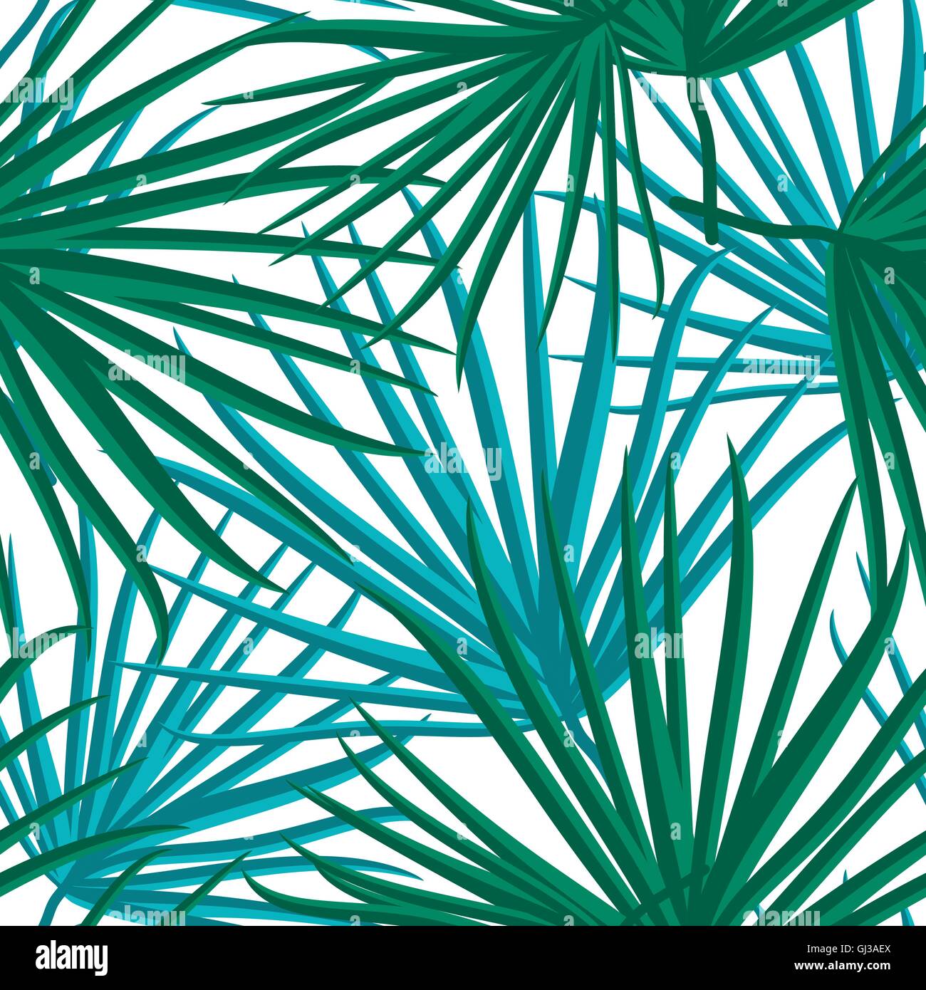 Palm Leaf Vector Seamless Pattern Background Illustration Stock Vector ...