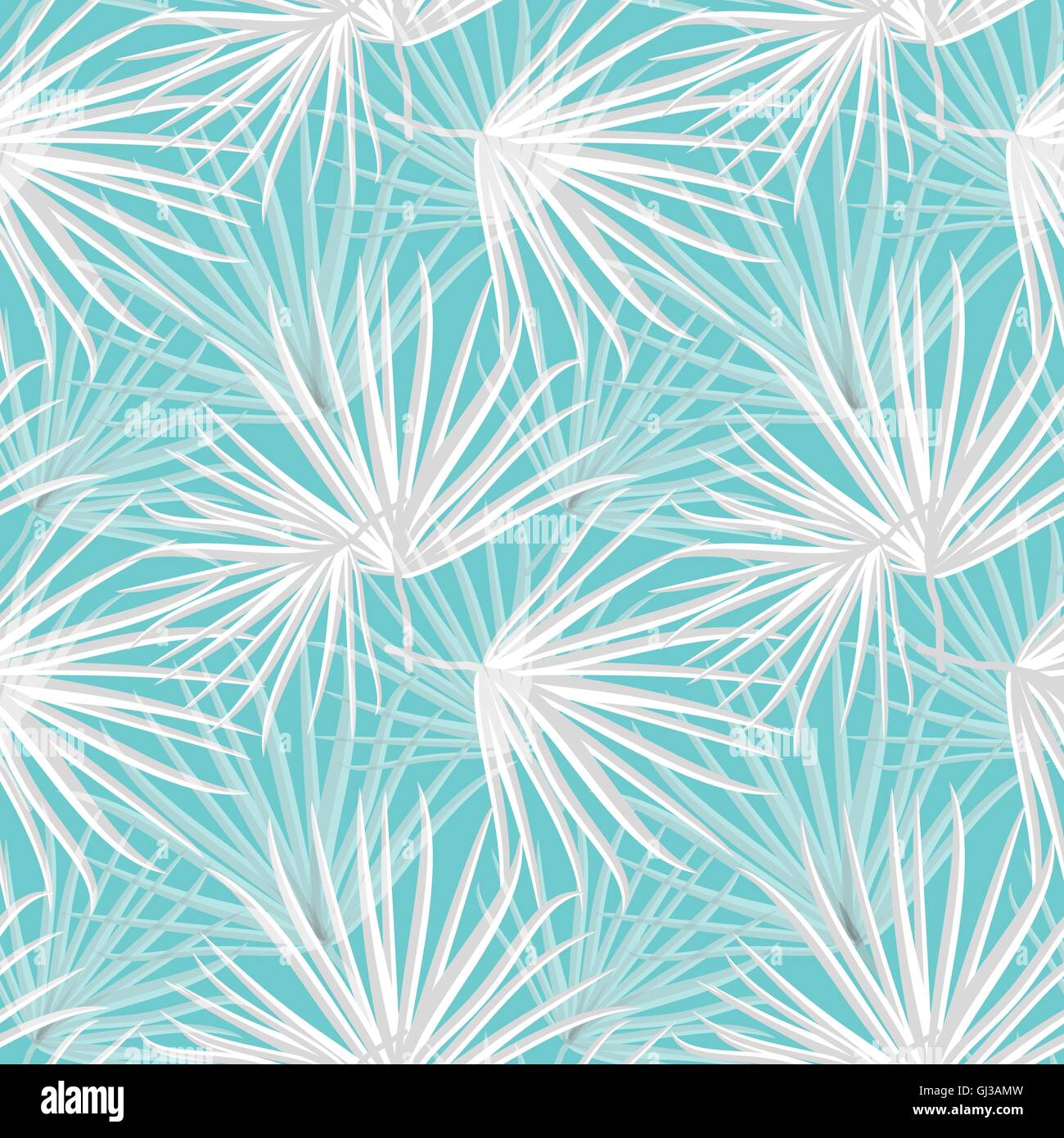 Palm Leaf Vector Seamless Pattern Background Illustration Stock Vector ...