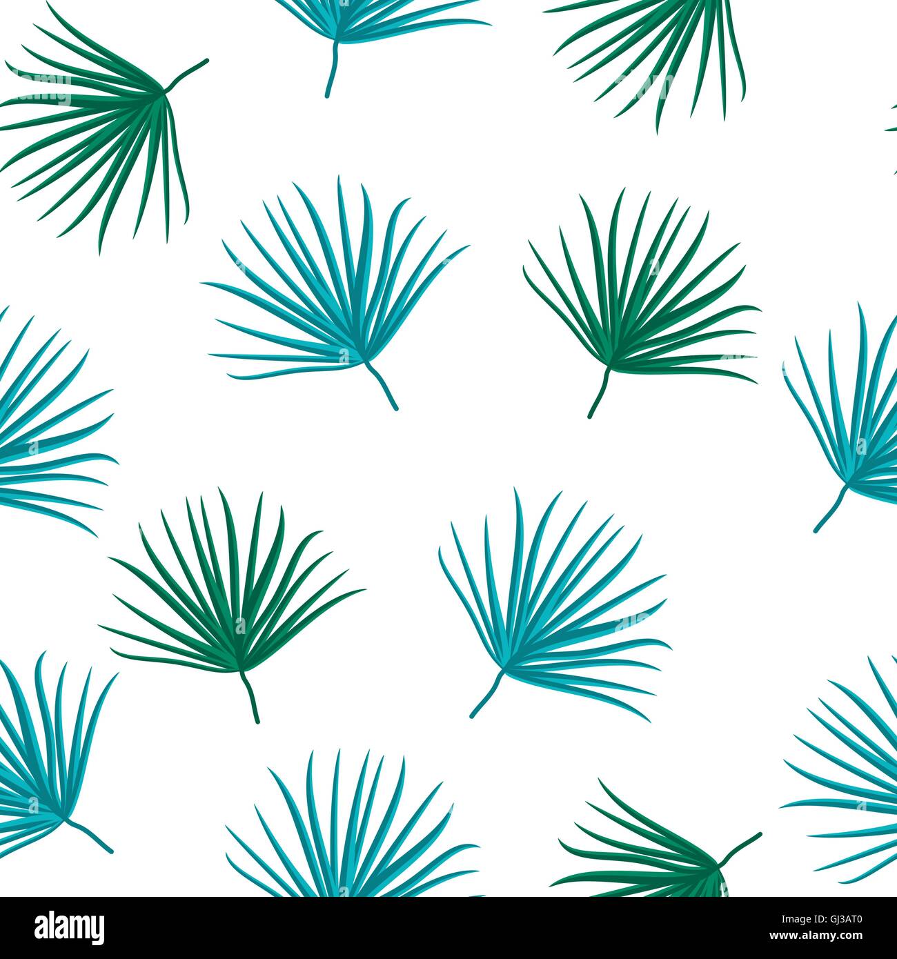 Palm Leaf Vector Seamless Pattern Background Illustration Stock Vector ...