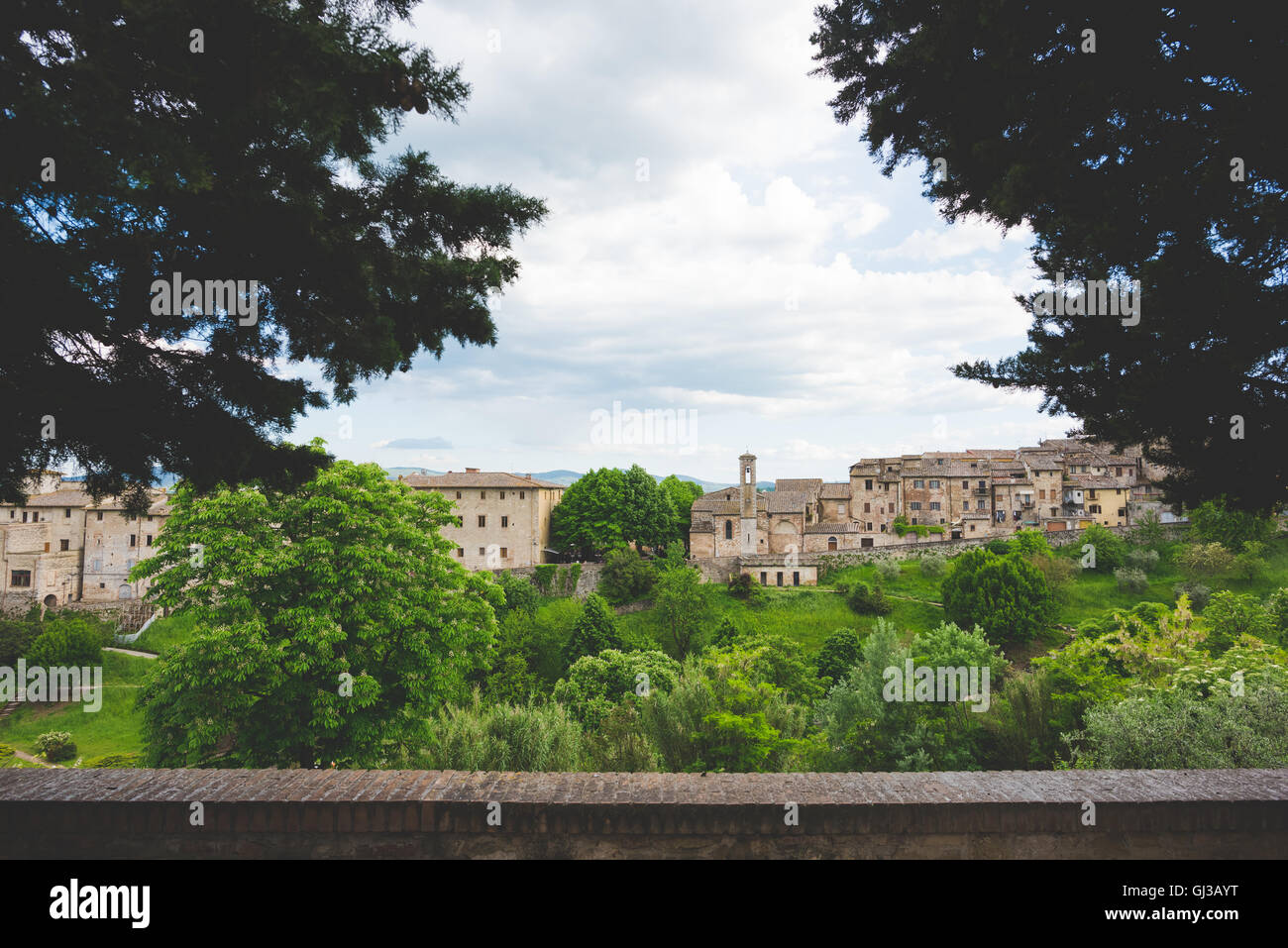 View of Colle di Val d'Elsa, Siena, Italy Stock Photo