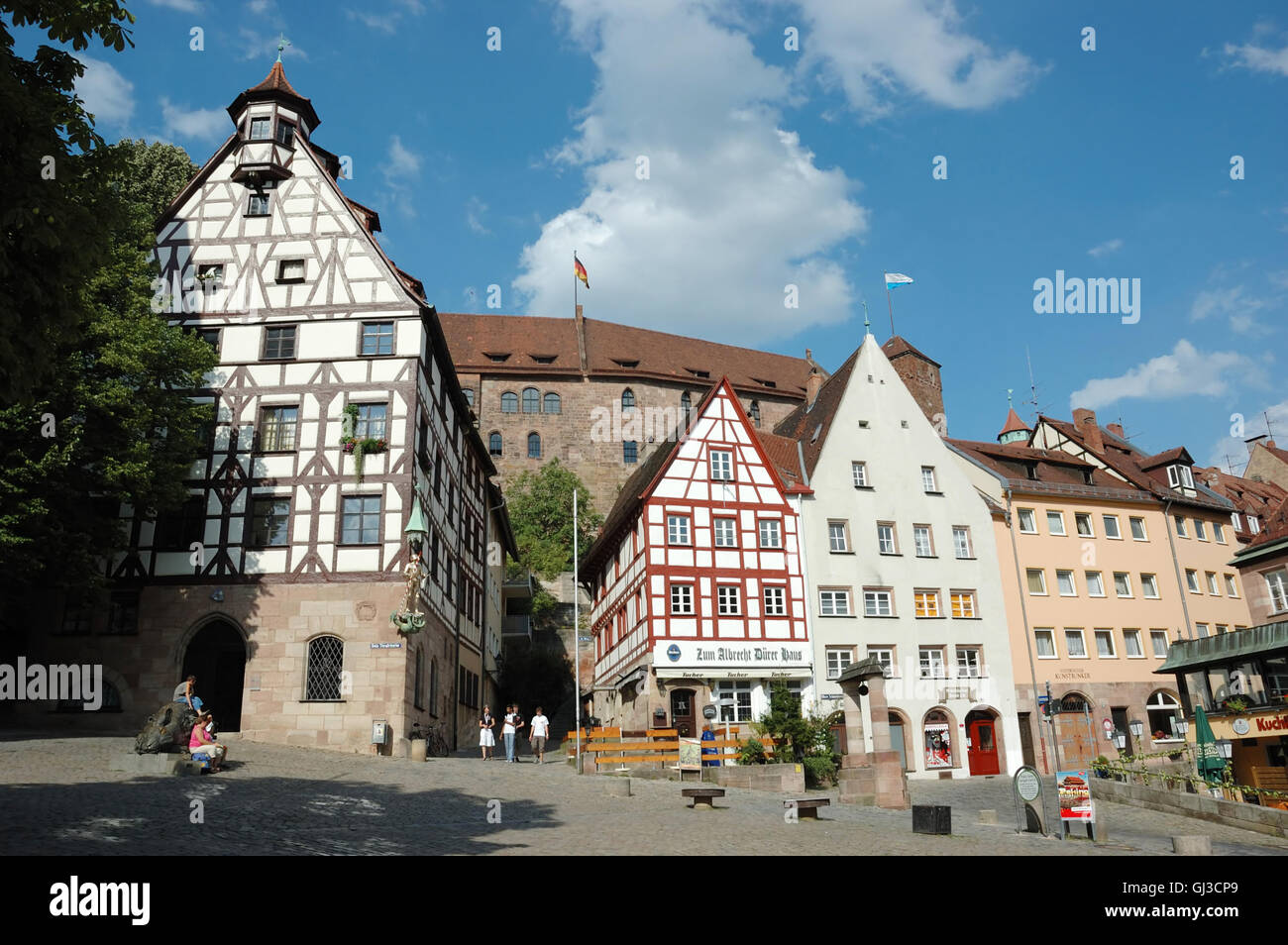 NUREMBERG,BAVARIA,GERMANY - AUGUST 19: Tourists visiting house of ...