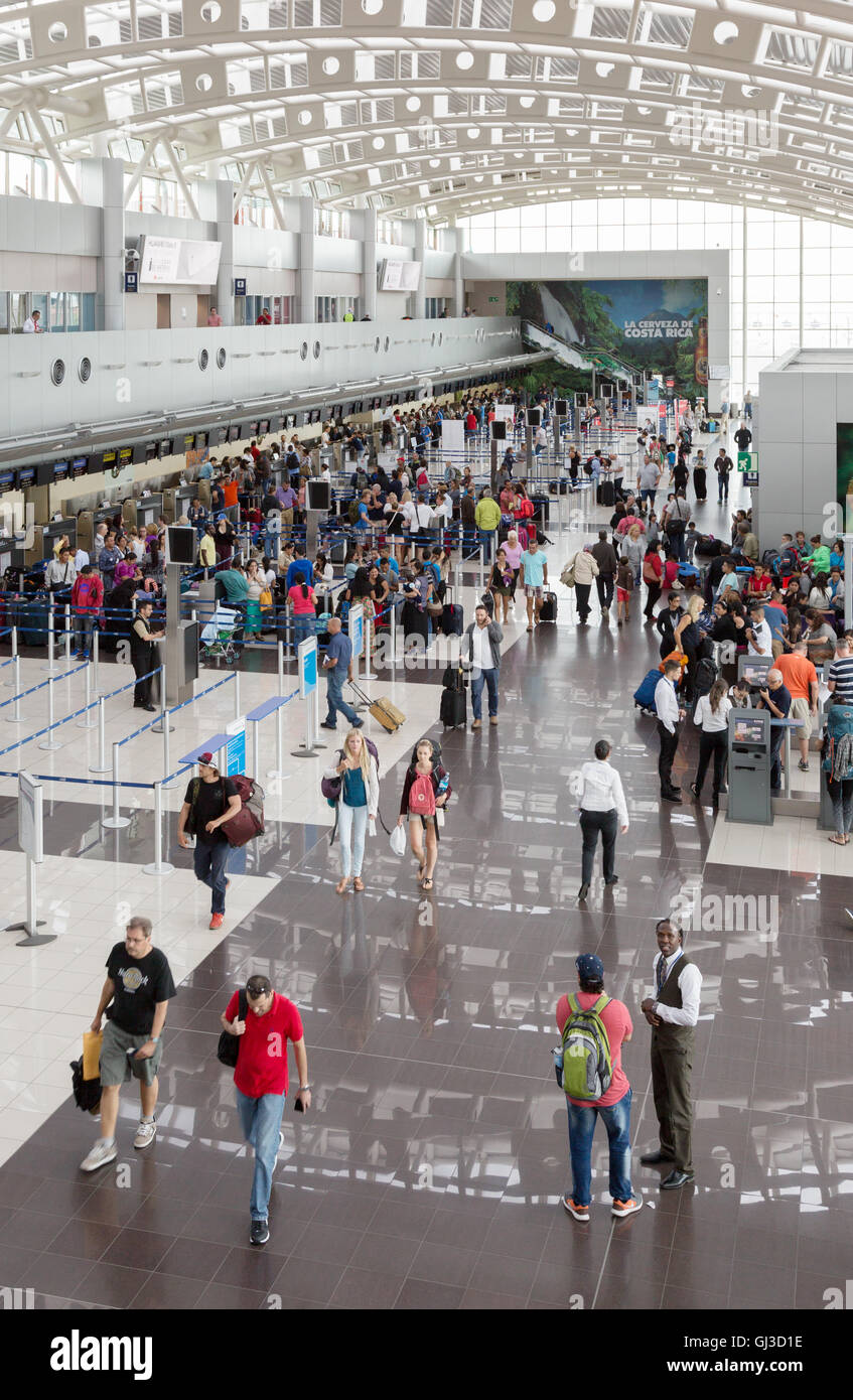 People in the baggage check in