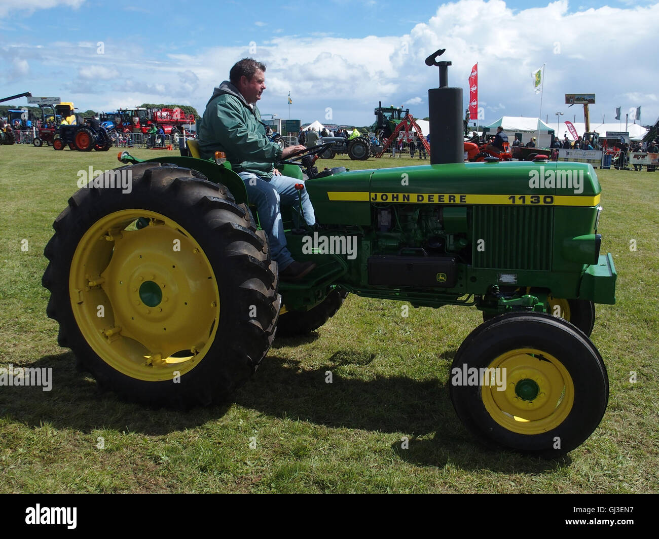 Vintage Tractor display, Main Ring, Haddington Show, East Fortune, East Lothian Stock Photo