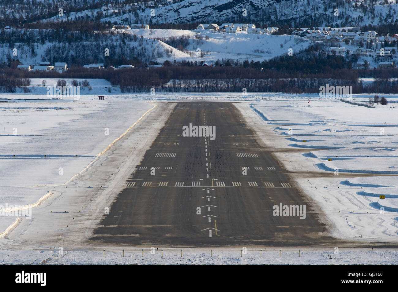 General view of the runway at Alta airport in Norway Stock Photo Alamy