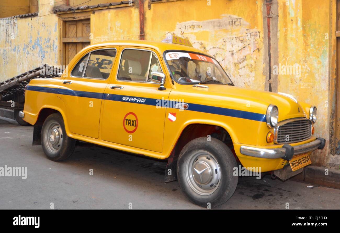 Calcutta Taxi Stock Photo