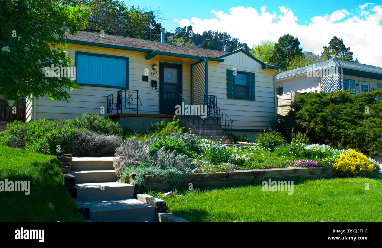 Boulder home with garden in the Newlands neighborhood Stock Photo Alamy
