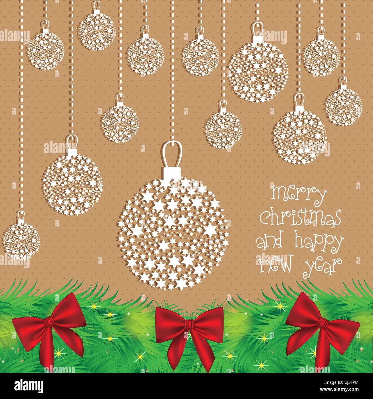 Illustration Christmas ball made with stars vector illustration Stock ...