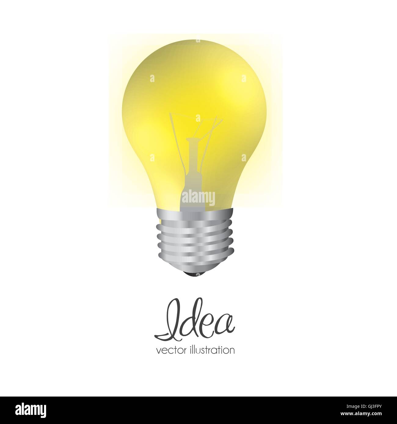 illustration of bulb isolated on white background vector illustr Stock ...