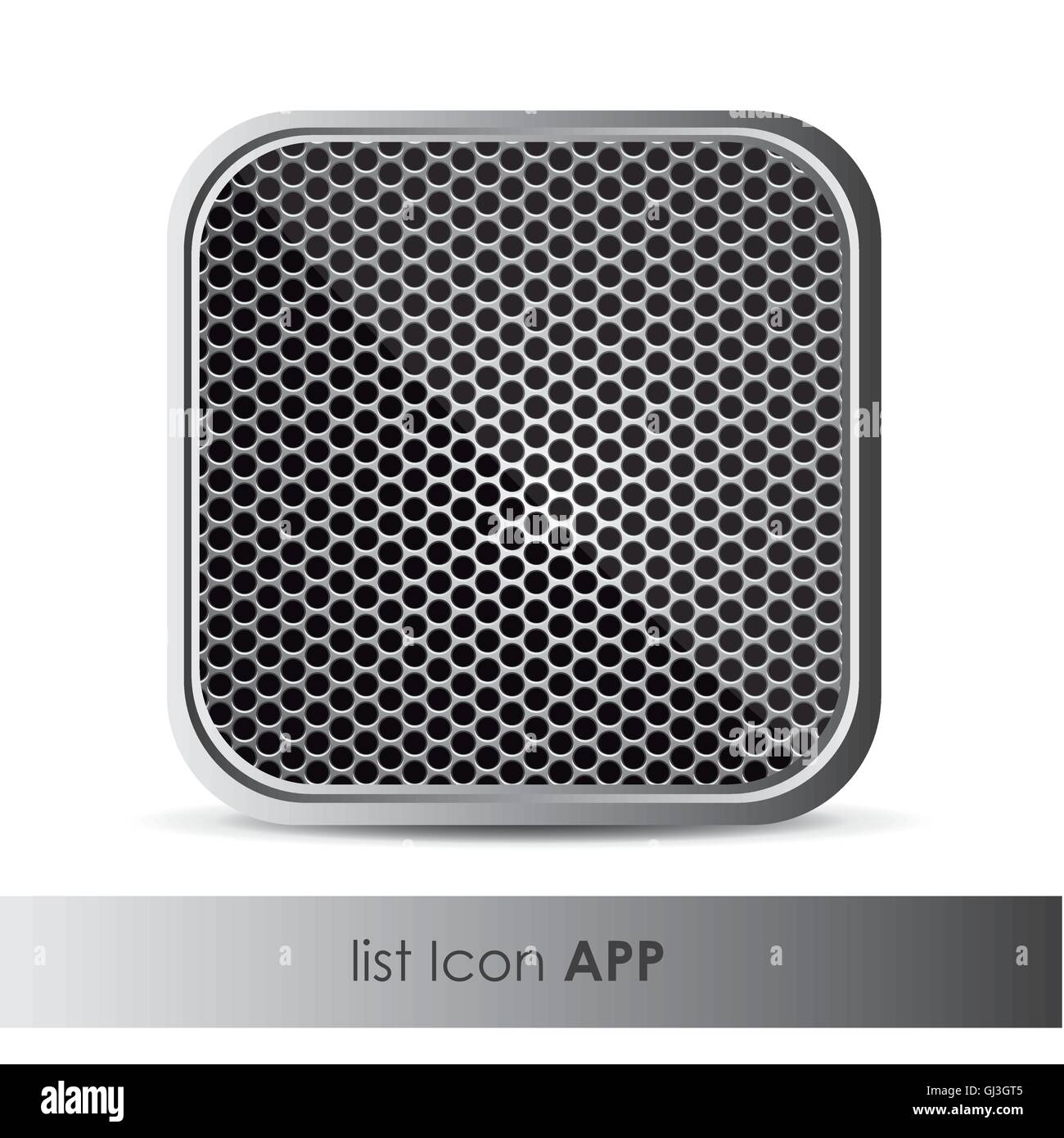 illustration of icon for application with metal pattern vector i Stock ...