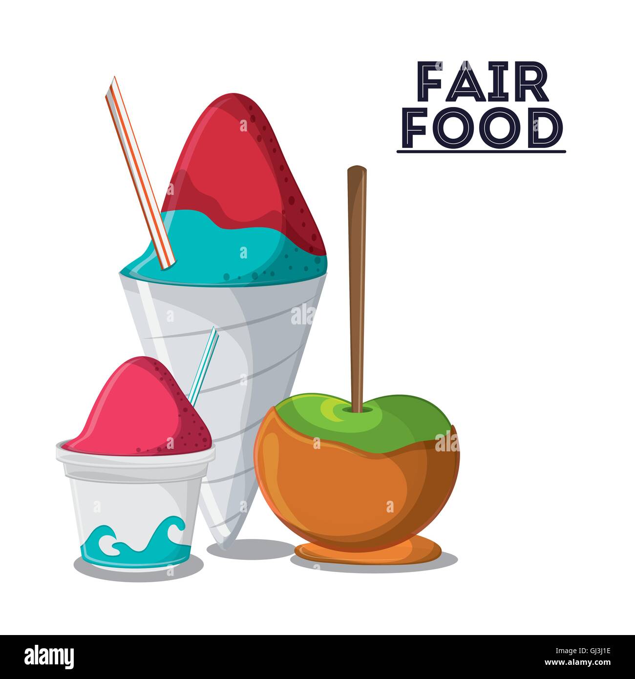 fair food snack carnival icon Stock Vector Image & Art - Alamy