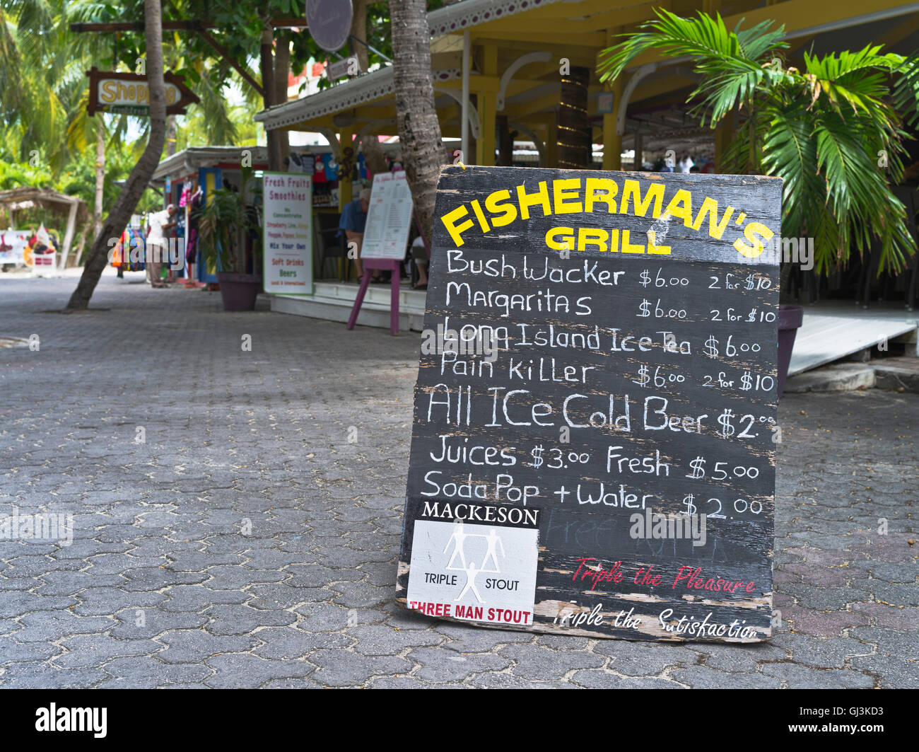 dh Philipsburg ST MAARTEN CARIBBEAN Fishermans Grill seafood restaurant ...
