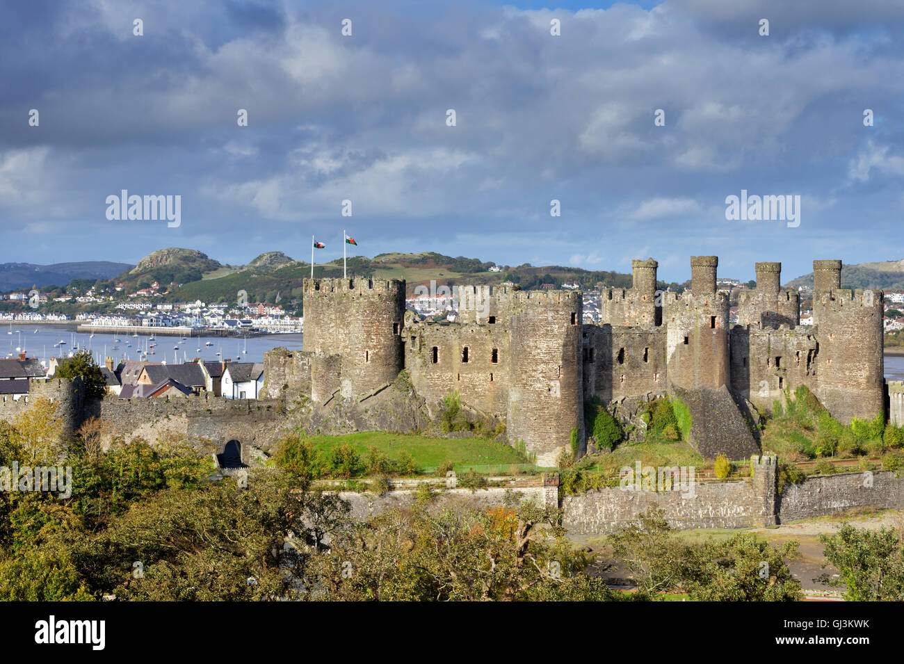 Conwy Castle, Conwy, North Wales, UK Stock Photo
