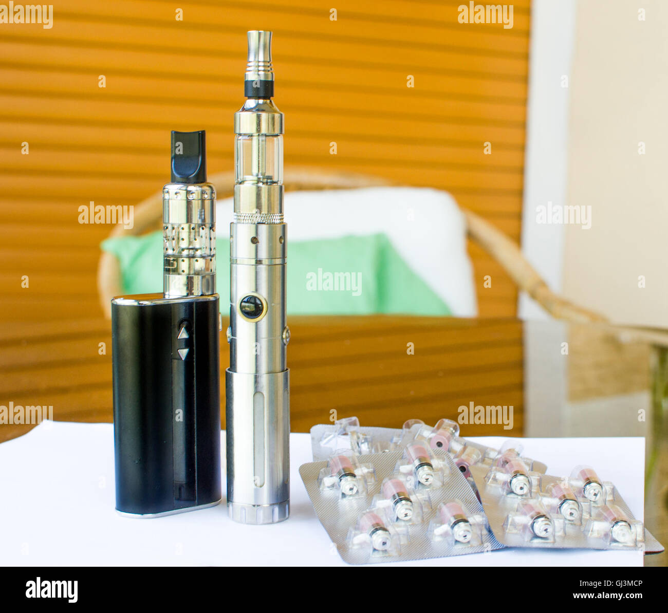 big battery ecig Stock Photo