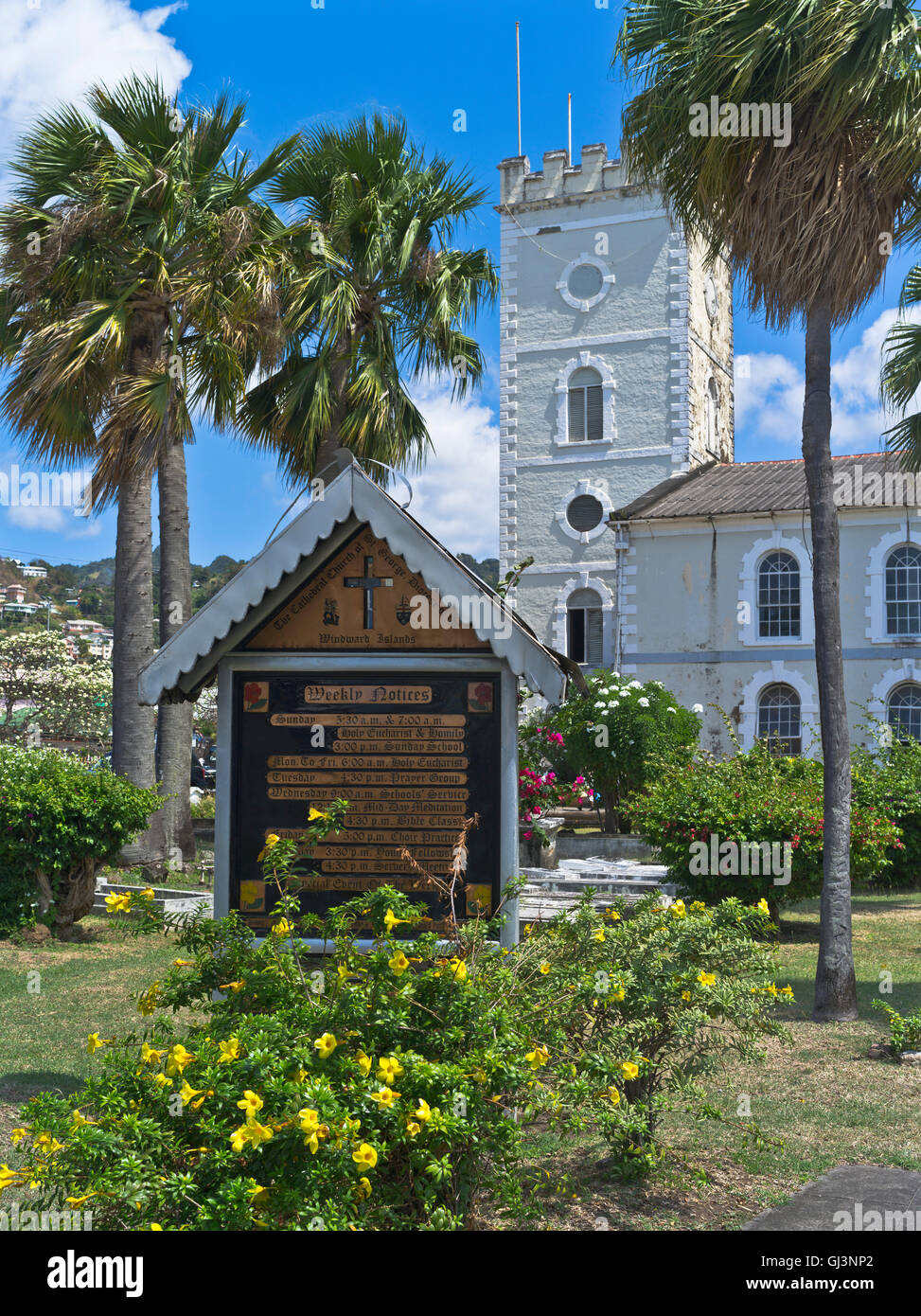 dh Kingstown ST VINCENT CARIBBEAN St Georges Anglican Cathedral religious Stock Photo