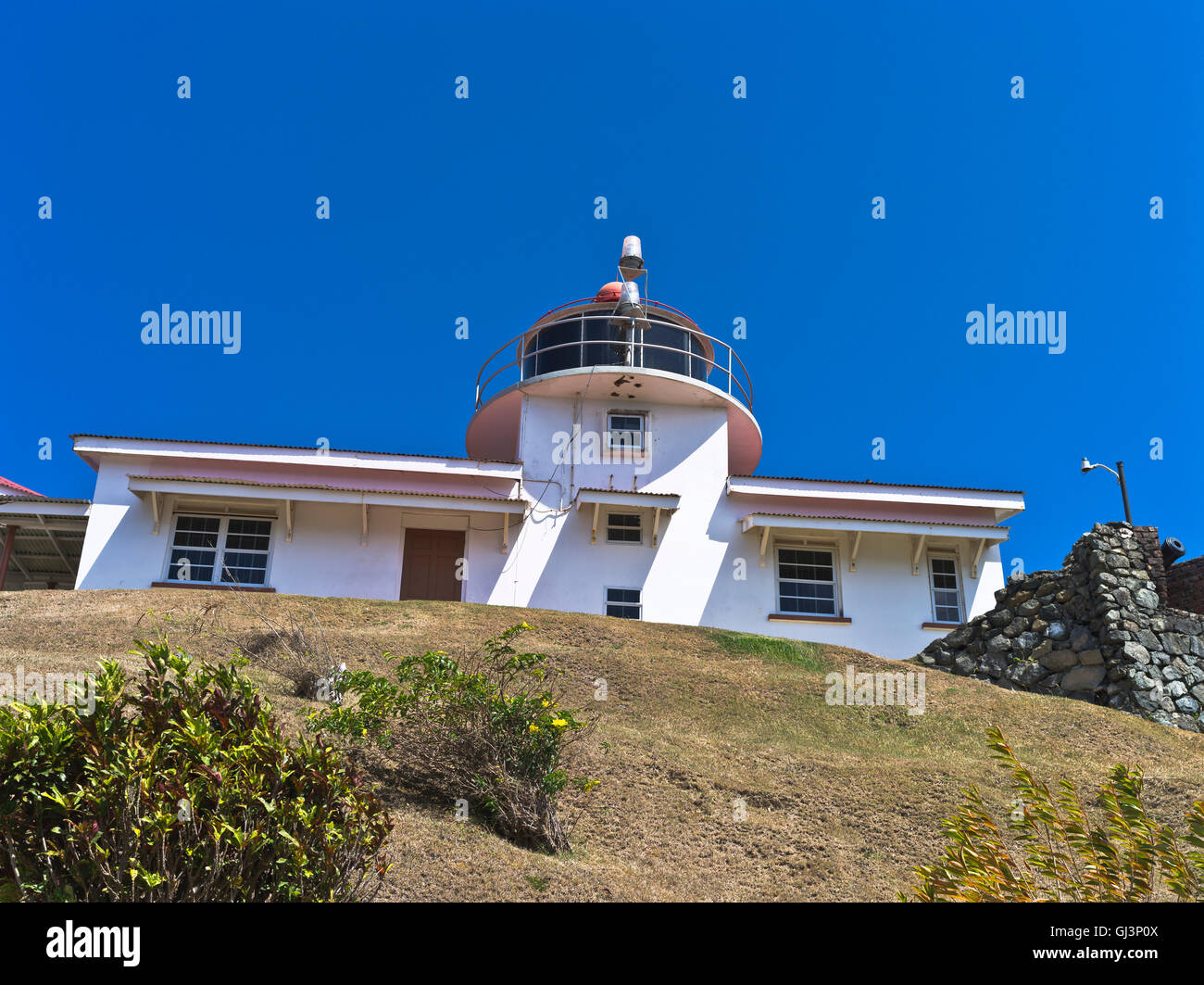dh Scarborough TOBAGO CARIBBEAN Fort George lighthouse beacon Stock Photo