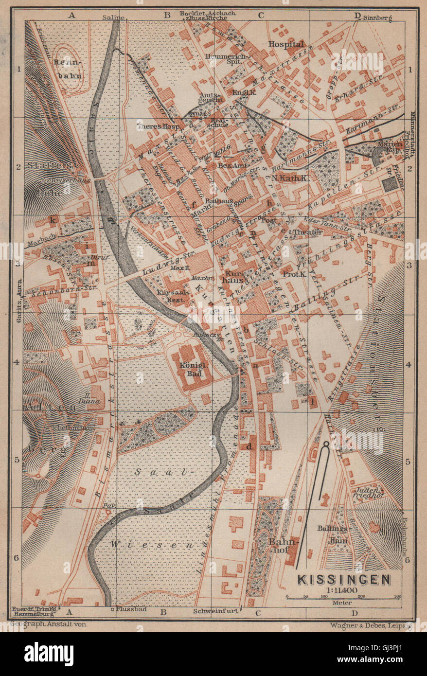 Stadtplan Von Bad Kissingen