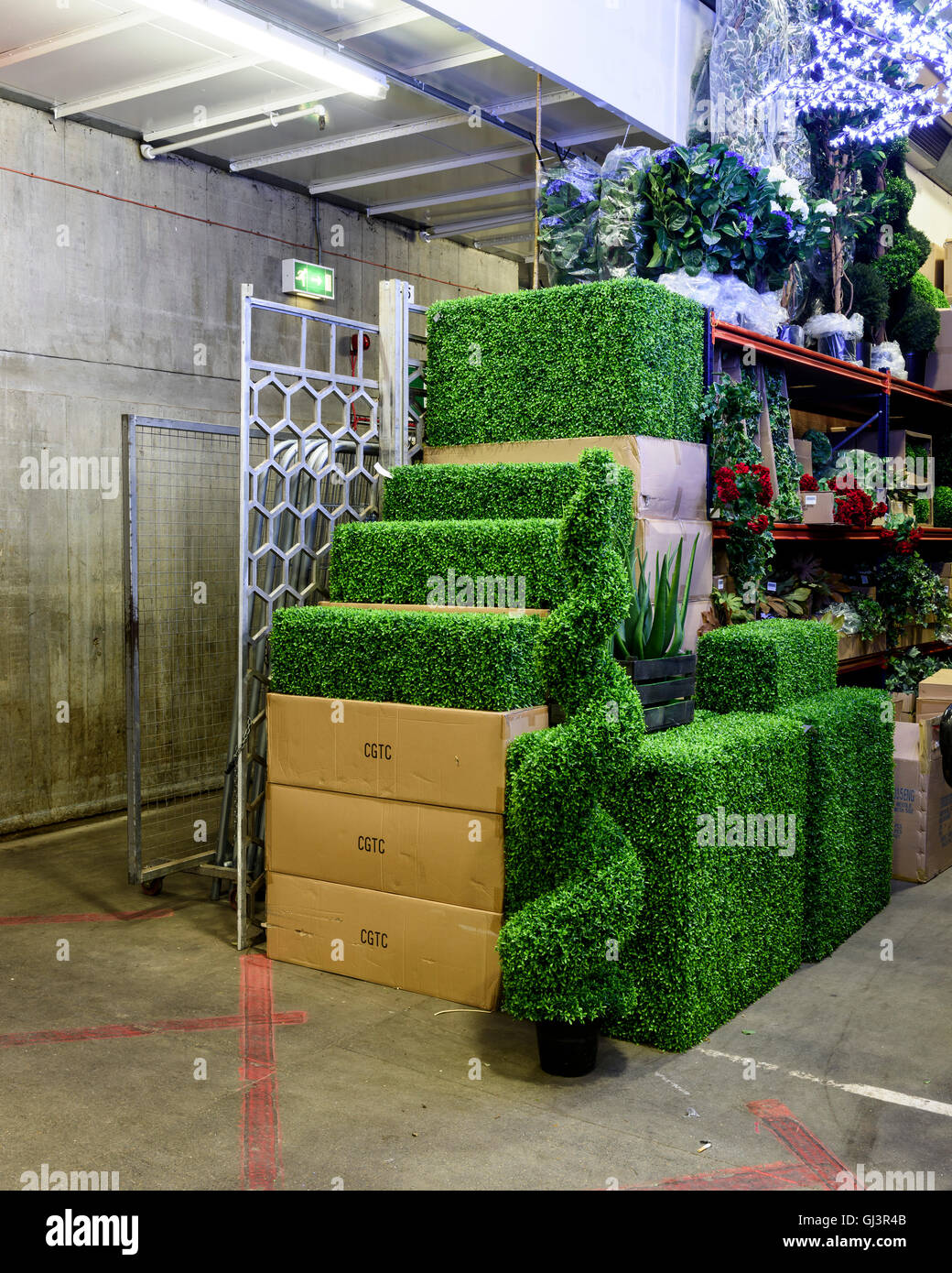 Plants in the flower market. New Covent Garden Market, London, United