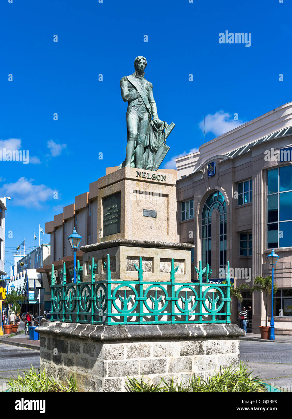 dh Bridgetown BARBADOS CARIBBEAN Lord Horatio Nelson historical statue