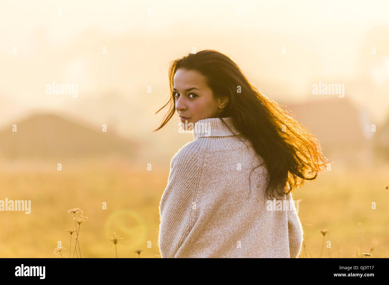 Portraits in fall Stock Photo - Alamy