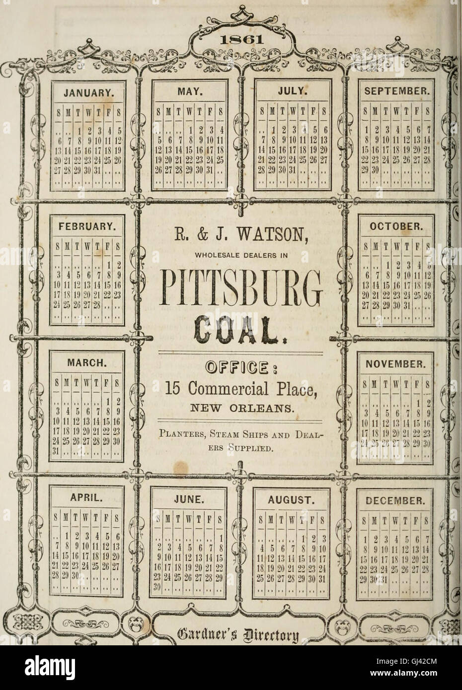 Gardner's New Orleans directory for 1861 including Jefferson City