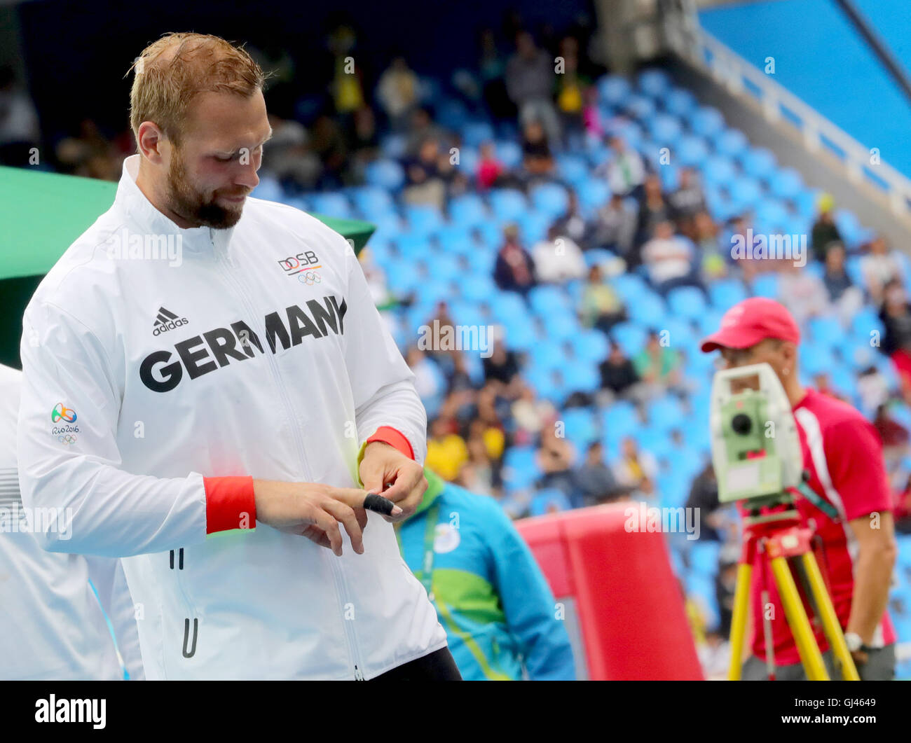 Rio de Janeiro, Brazil. 12th Aug, 2016. Robert Harting of Germany competes in the Men's Discus