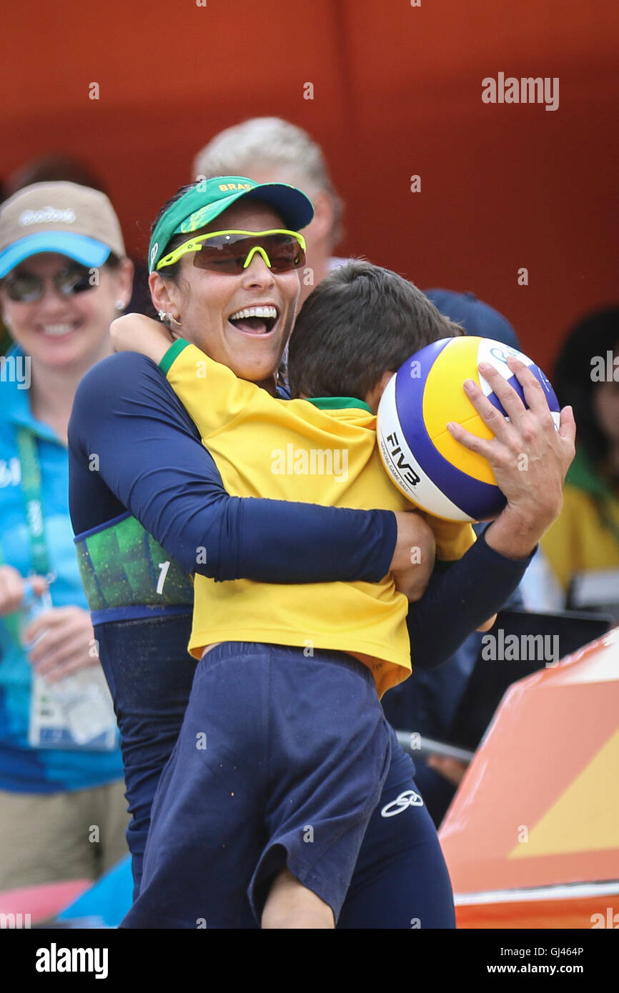 Rio de Janeiro, Brazil. 12th August, 2016. Beach volleyball Ágatha
