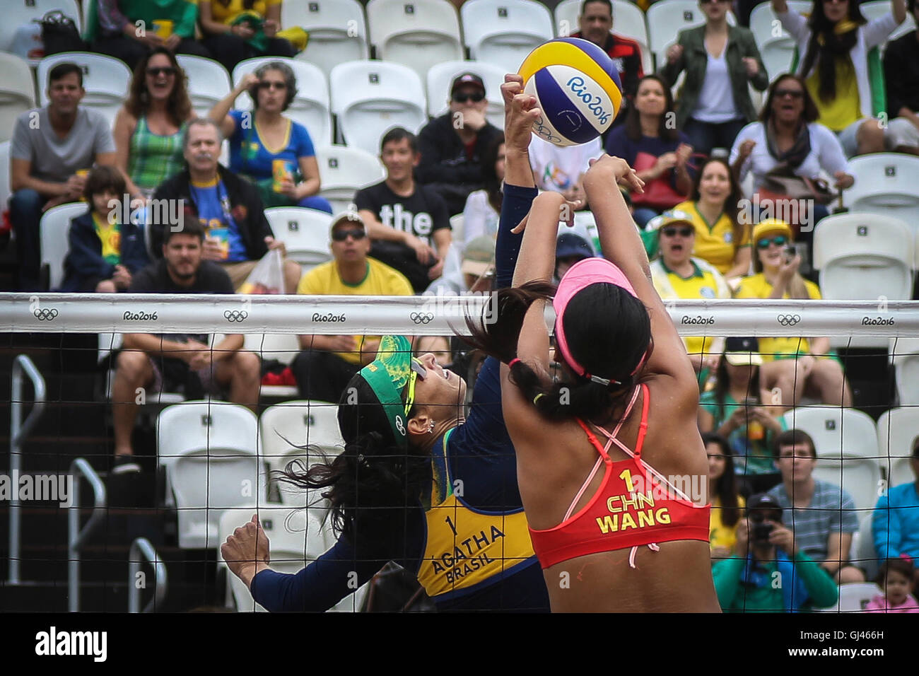 Rio de Janeiro, Brazil. 12th August, 2016. Beach volleyball Ágatha