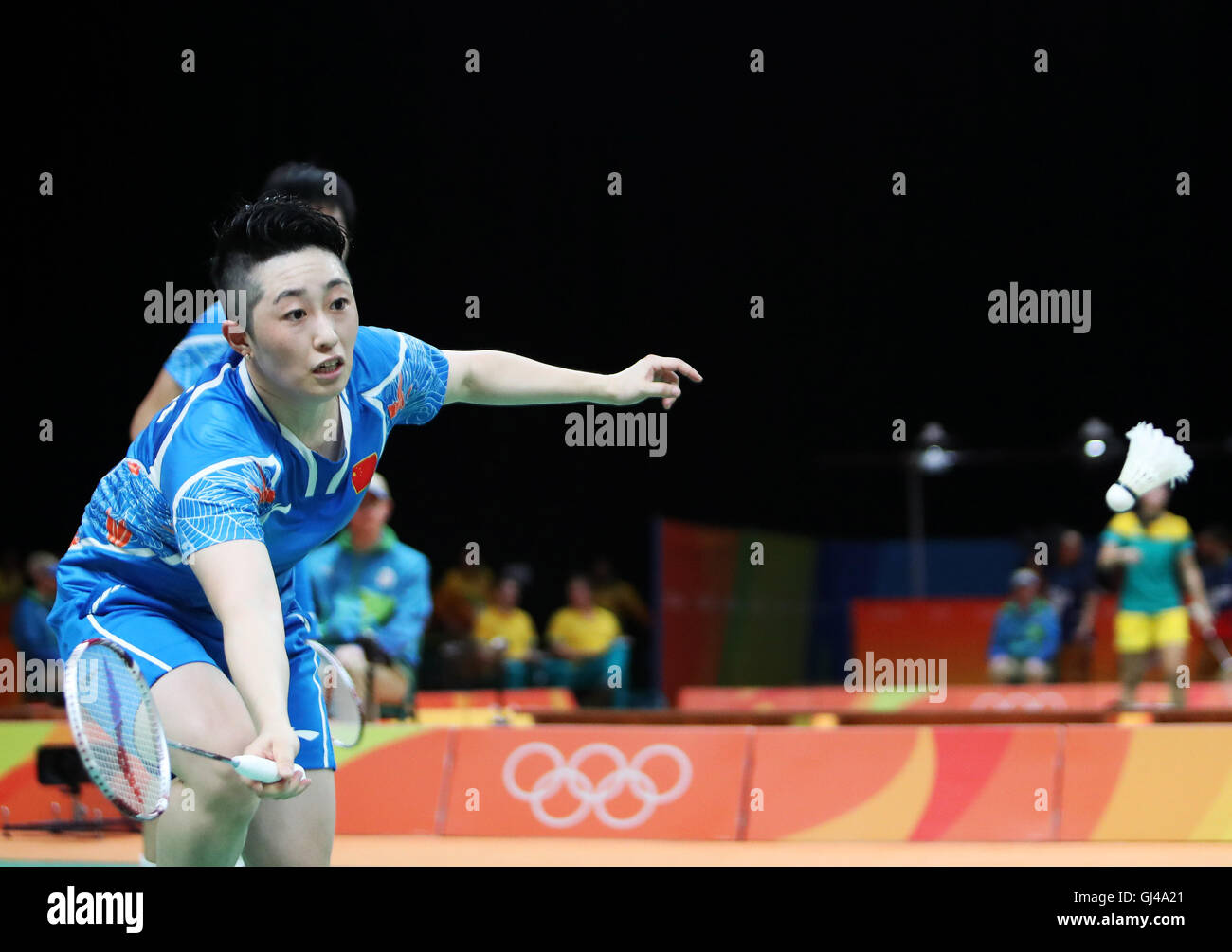 Rio De Janeiro, Brazil. 12th Aug, 2016. China's Yu Yang (front) and ...