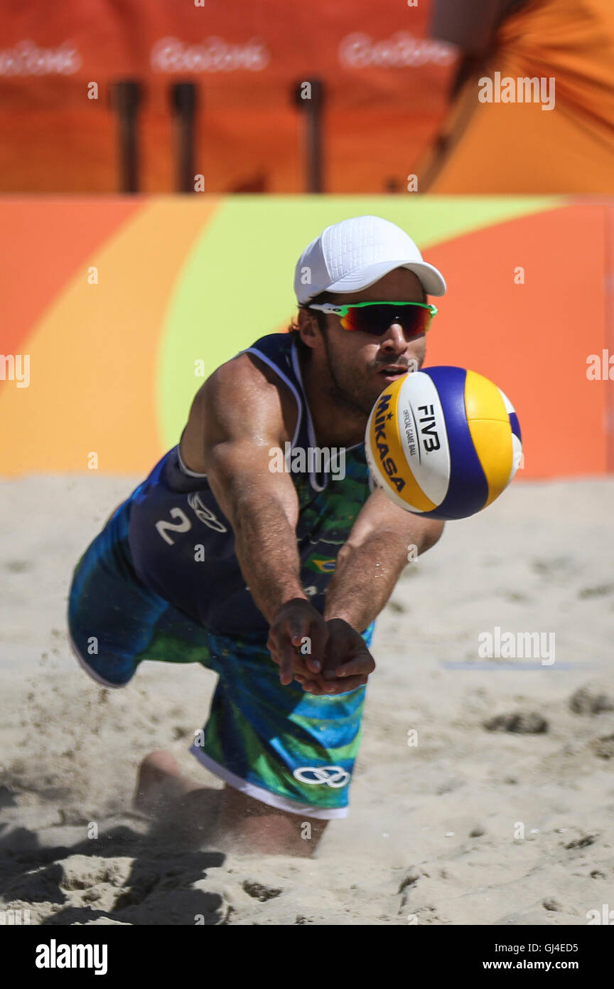 Rio de Janeiro, Brazil. 13th Aug, 2016. OLYMPICS 2016 BEACH VOLLEYBALL
