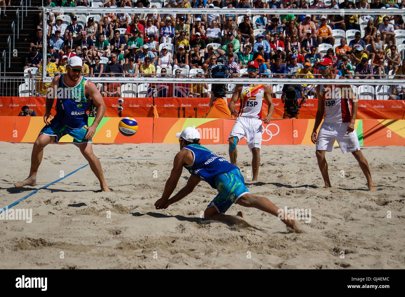 Rio de Janeiro, Brazil 13th Aug, 2016 OLYMPICS 2016 BEACH VOLLEYBALL