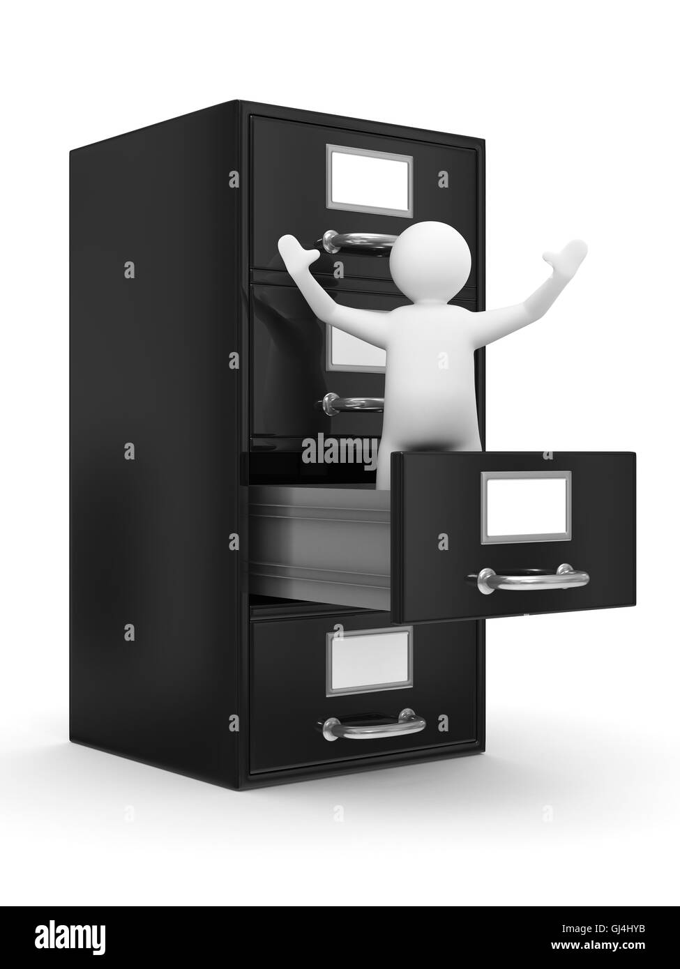 Filing on white. Isolated 3D image Stock Photo Alamy