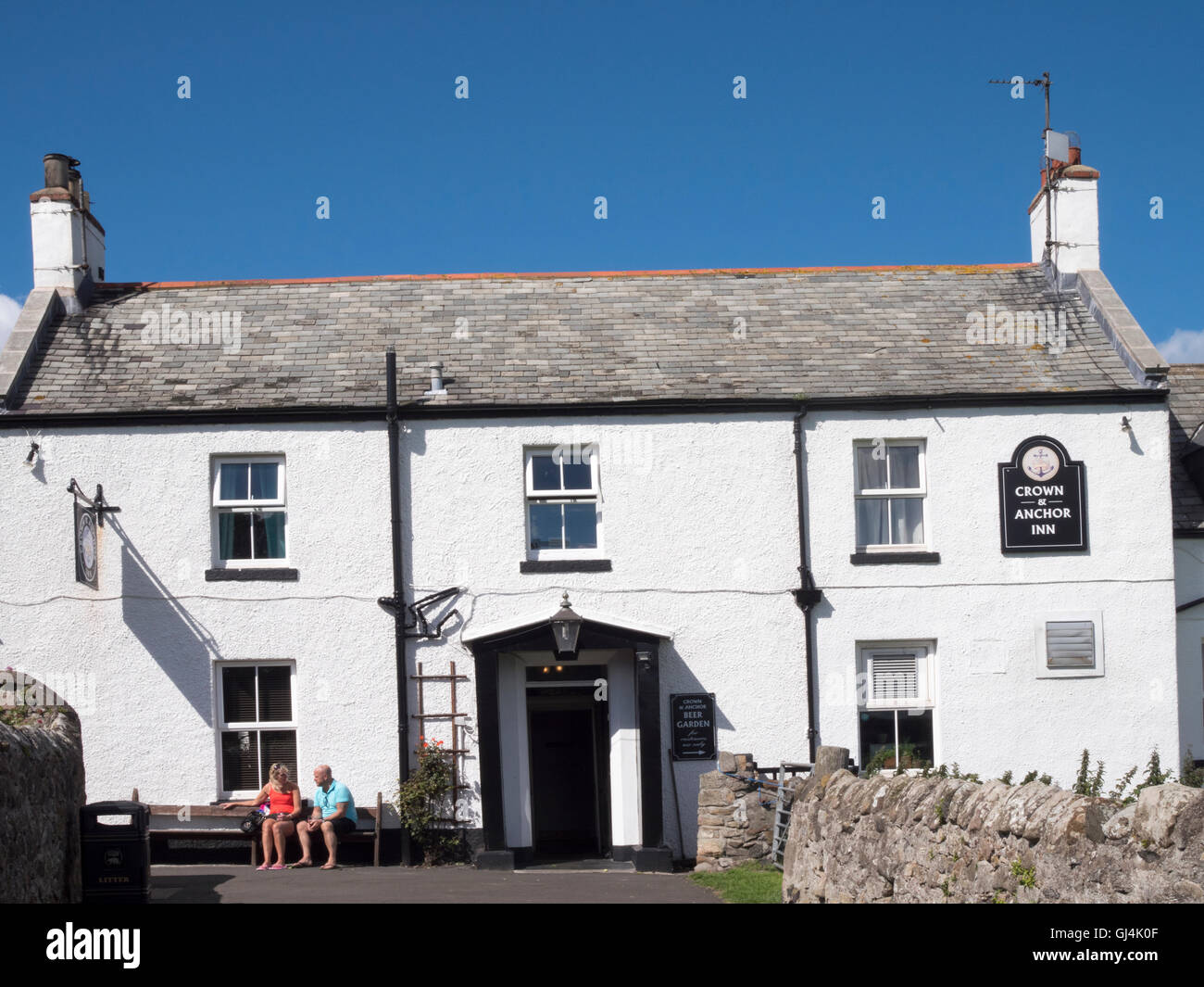 Crown and Anchor public house, Holy Island, Lindisfarne, Northumberland