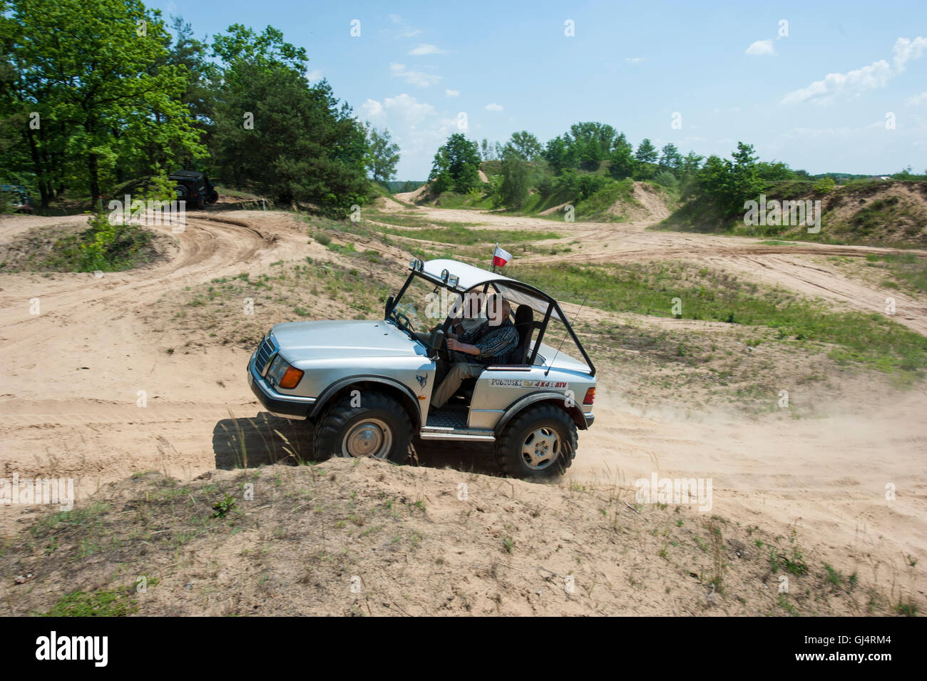 Off-road vehicles on display and in action during a summer public event in  central Poland, Mazovia region Stock Photo - Alamy