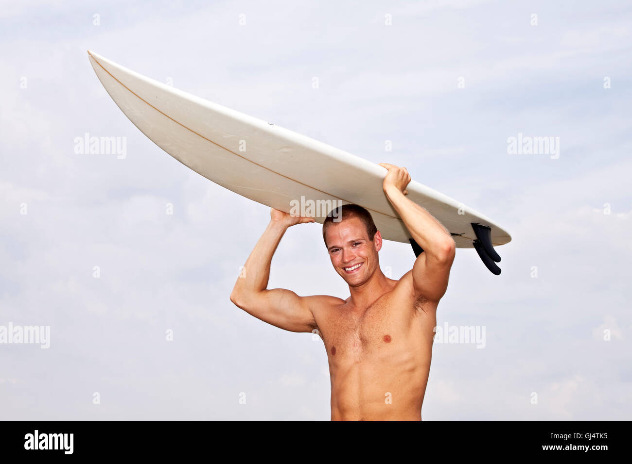 Portrait blonde surfer surf board hi-res stock photography and images ...