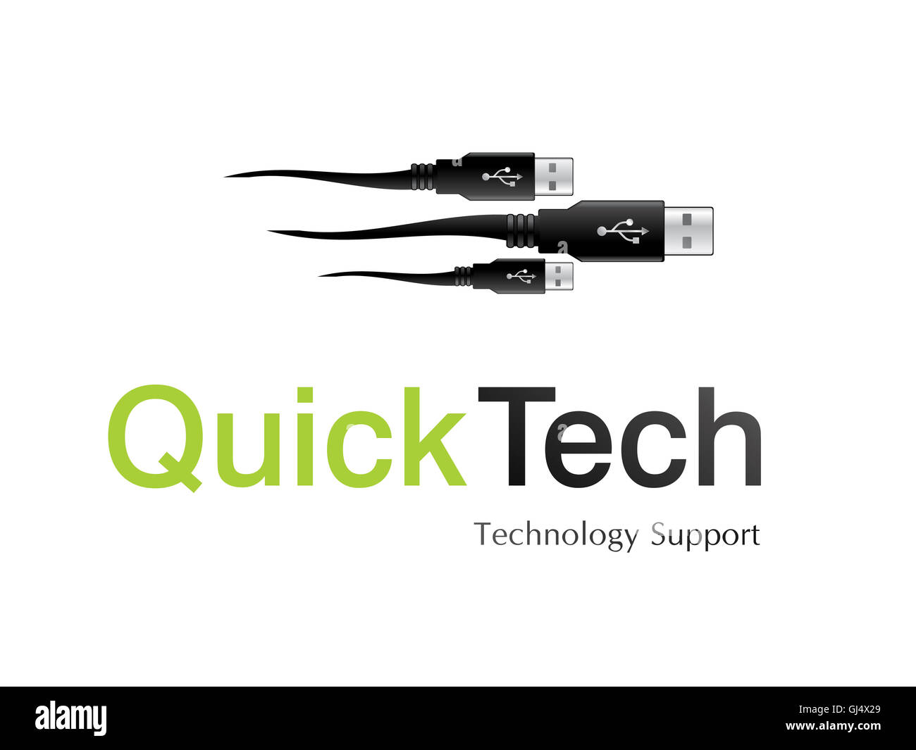 logo design for information technology company Stock Photo - Alamy