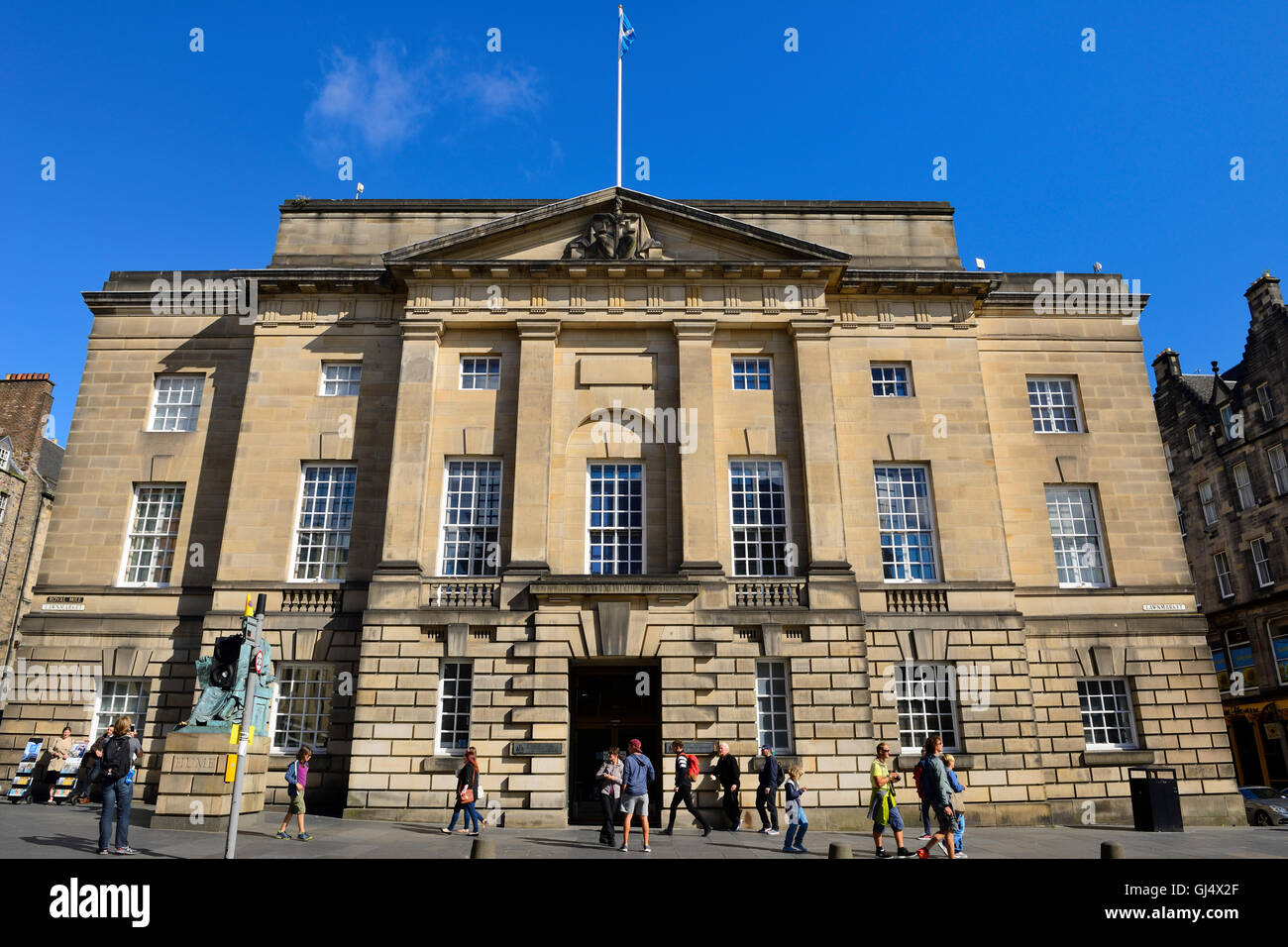 High Court of Justiciary on Lawnmarket, Royal Mile, Edinburgh Scotland Stock Photo