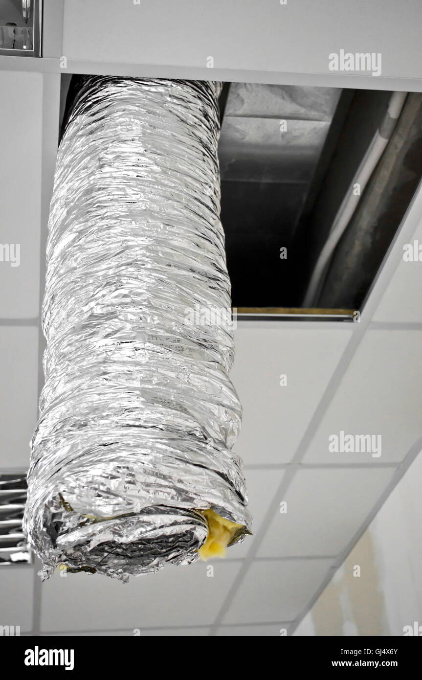 Air conditioning conduit Stock Photo Alamy