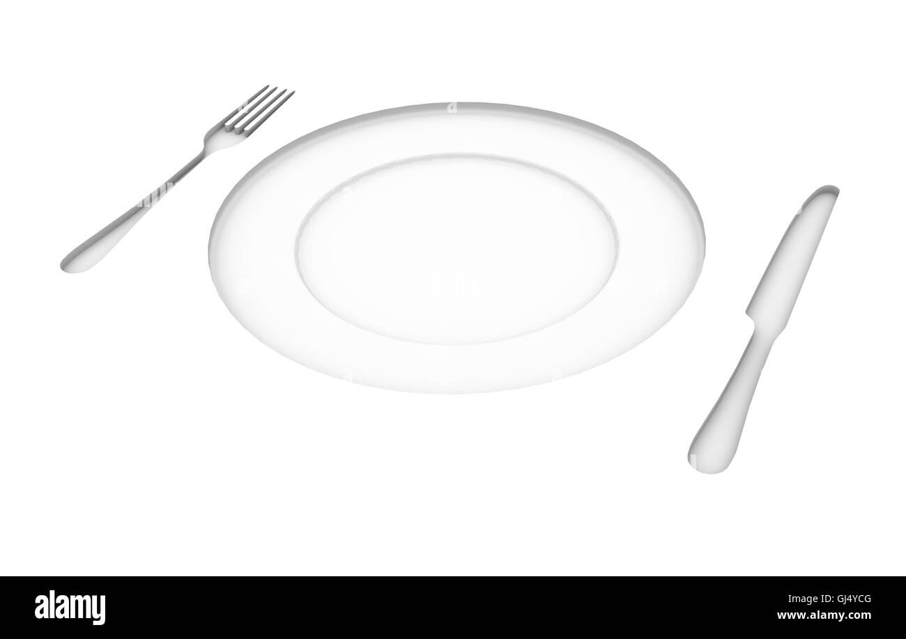 Minimalist table setting Stock Photo Alamy