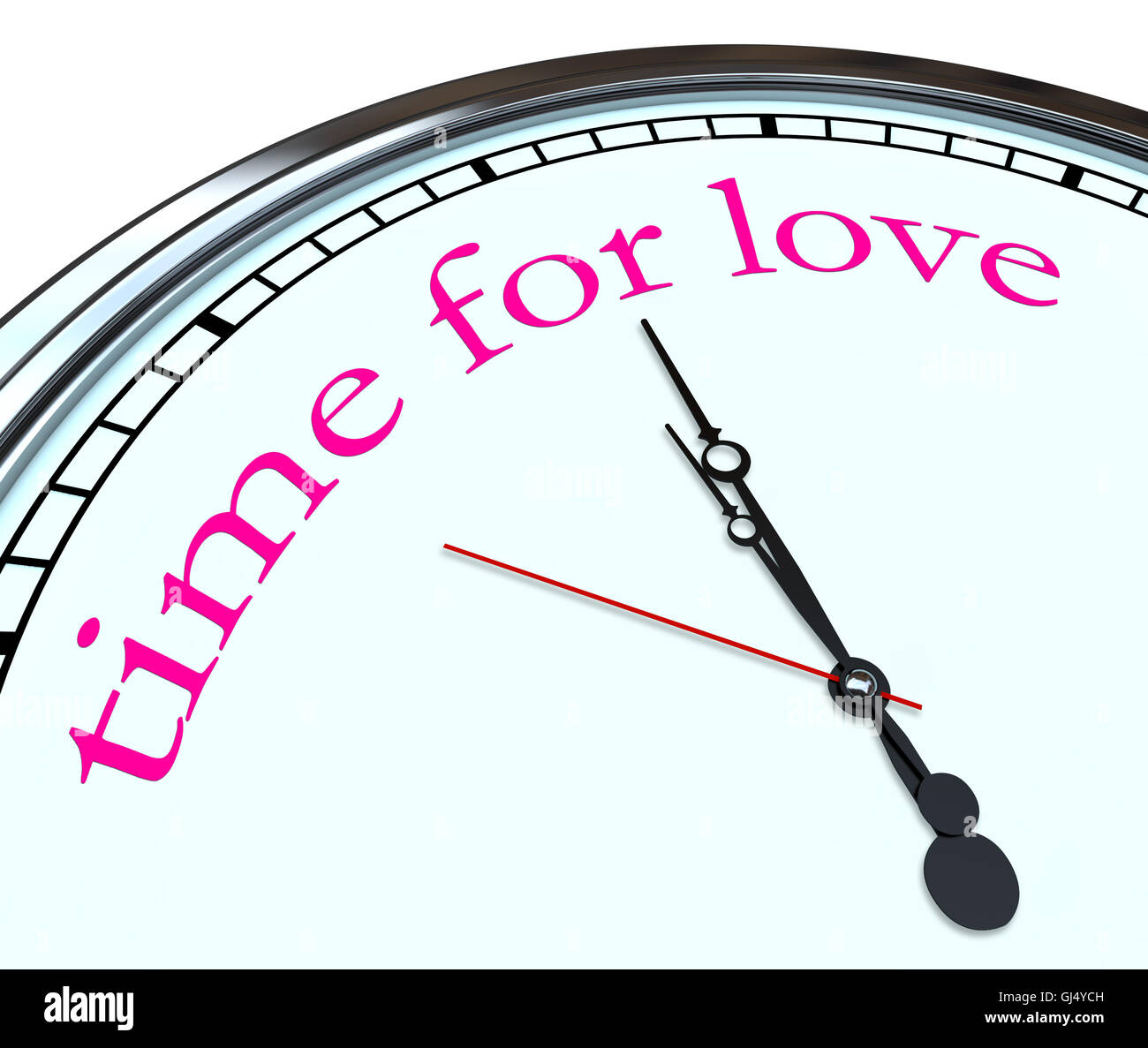 Time for Love Clock Stock Photo Alamy