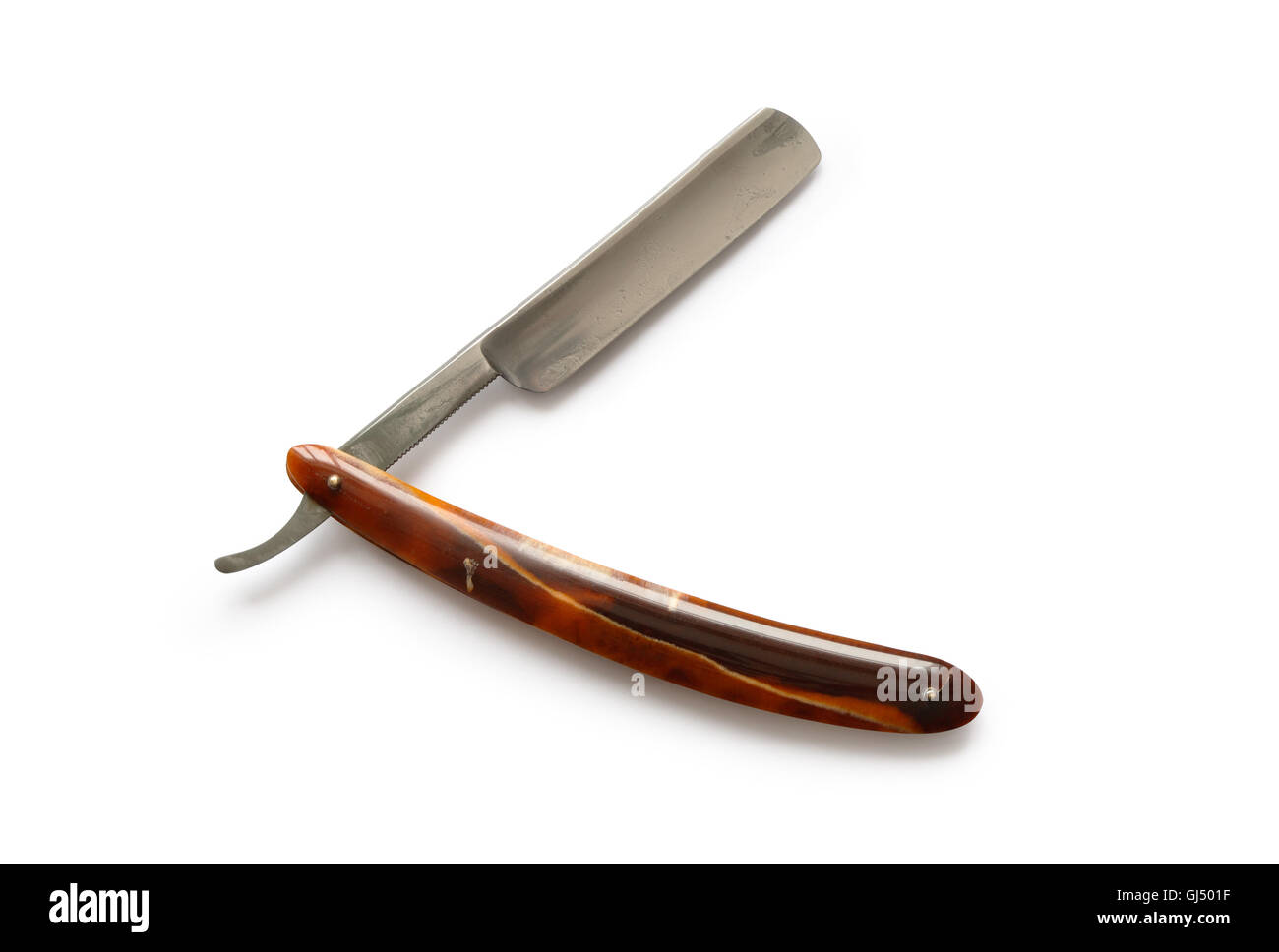 Old Classic Straight Razor Stock Photo Alamy