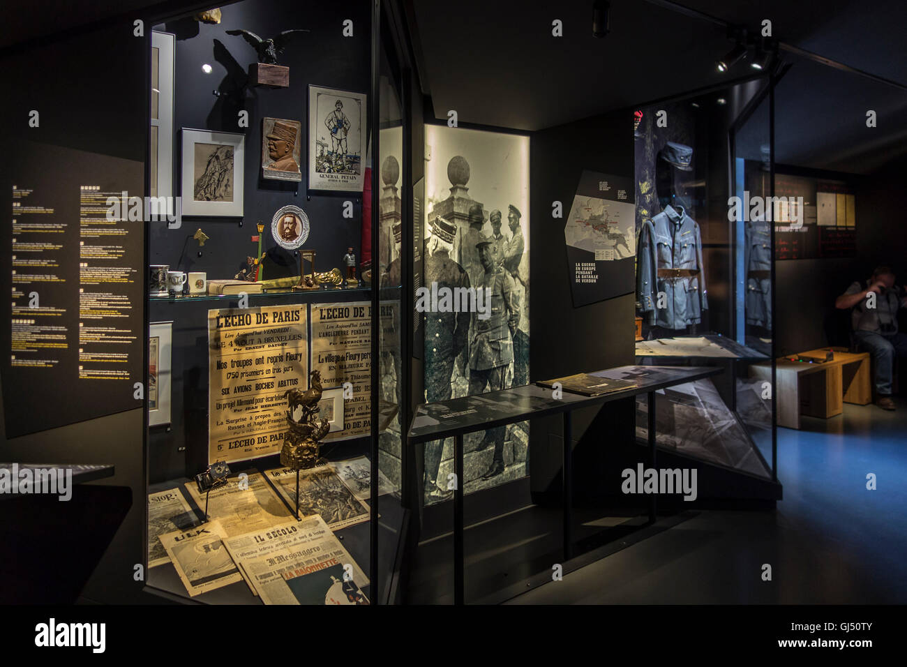 Mémorial de Verdun, museum and war memorial to commemorate the World War One 1916 Battle of Verdun, France Stock Photo