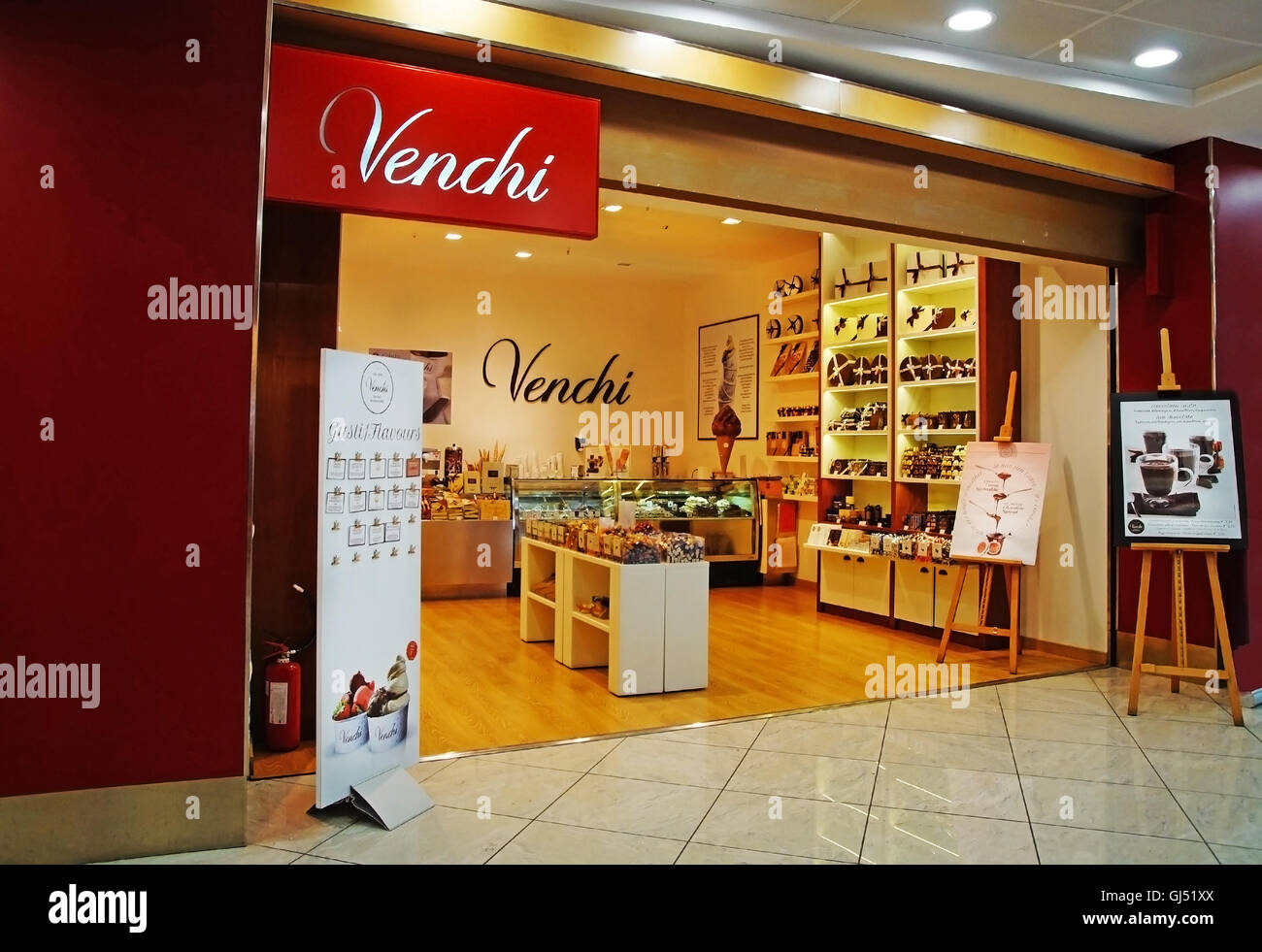 NAPLES, ITALY NOVEMBER 14, 2015. Venchi store Neapolitan Bakery at