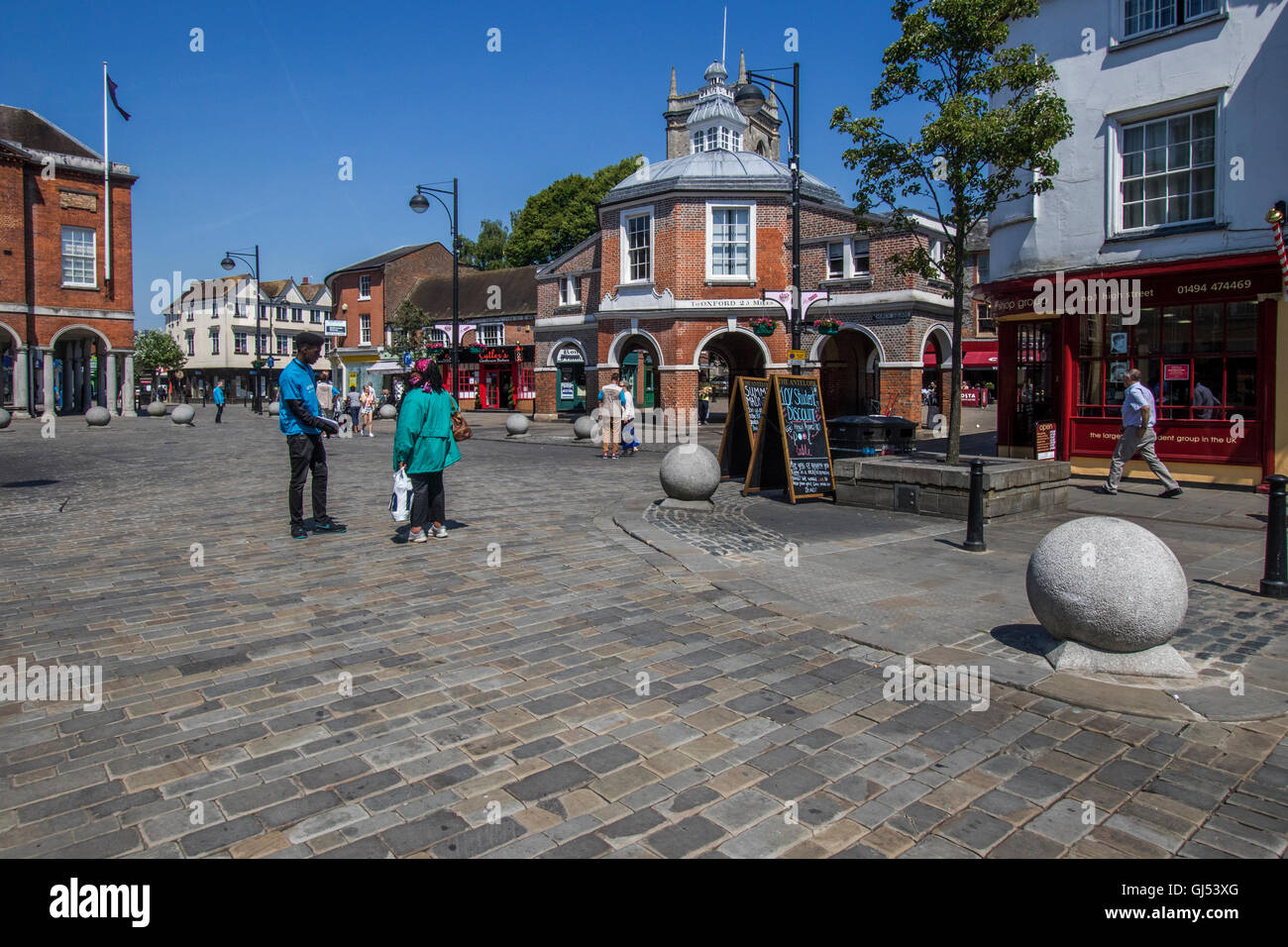 High town centre Buckinghamshire, industrial and market town